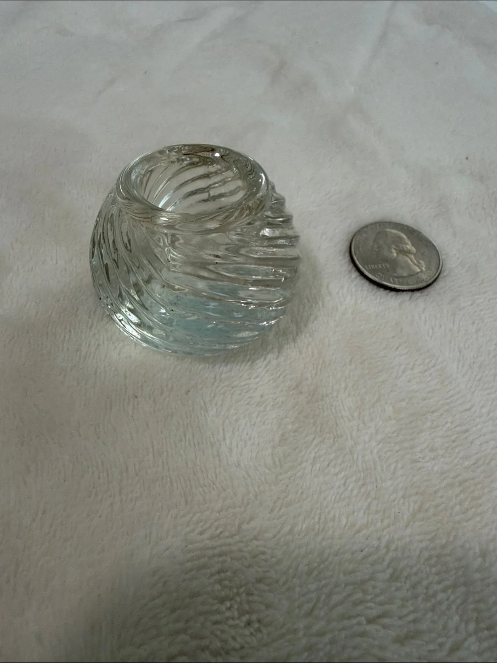 Clear Glass Swirl Votive Holder - Home Accents